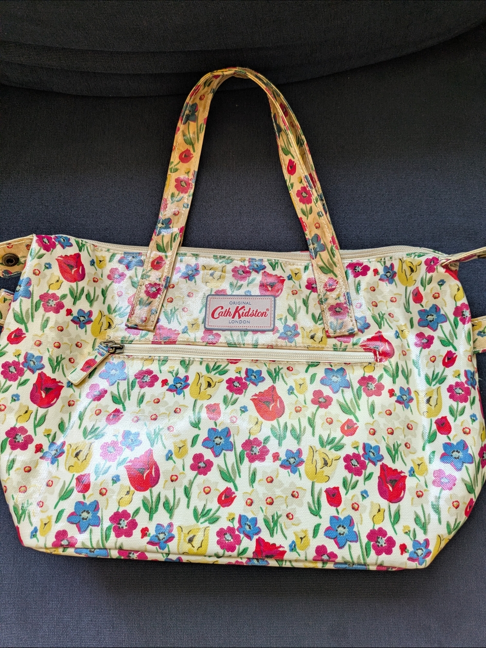 Cath Kidston Yellow Floral Print Tote Bag